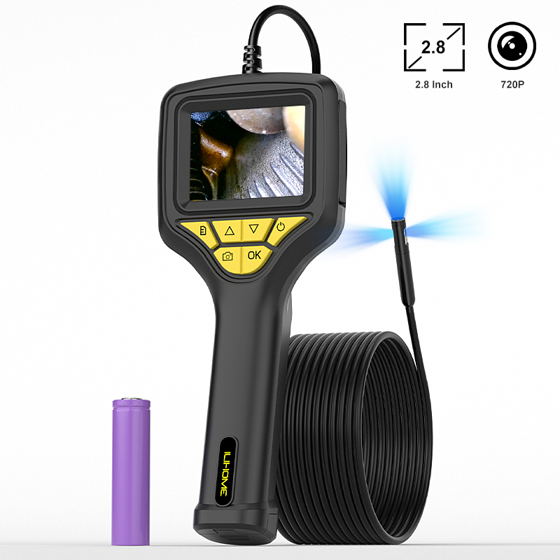 Home Security With Cameras - Kamera Inspeksi HD Boreskop Genggam IPS