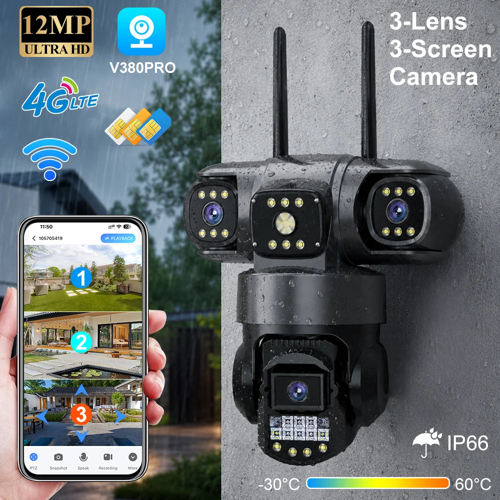 Home Security Land - Kamera V380 Pro 4G Outdoor Tahan