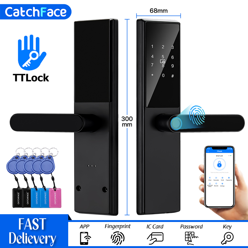 Home Security Group - Kunci pintu sidik jari Bluetooth, kunci