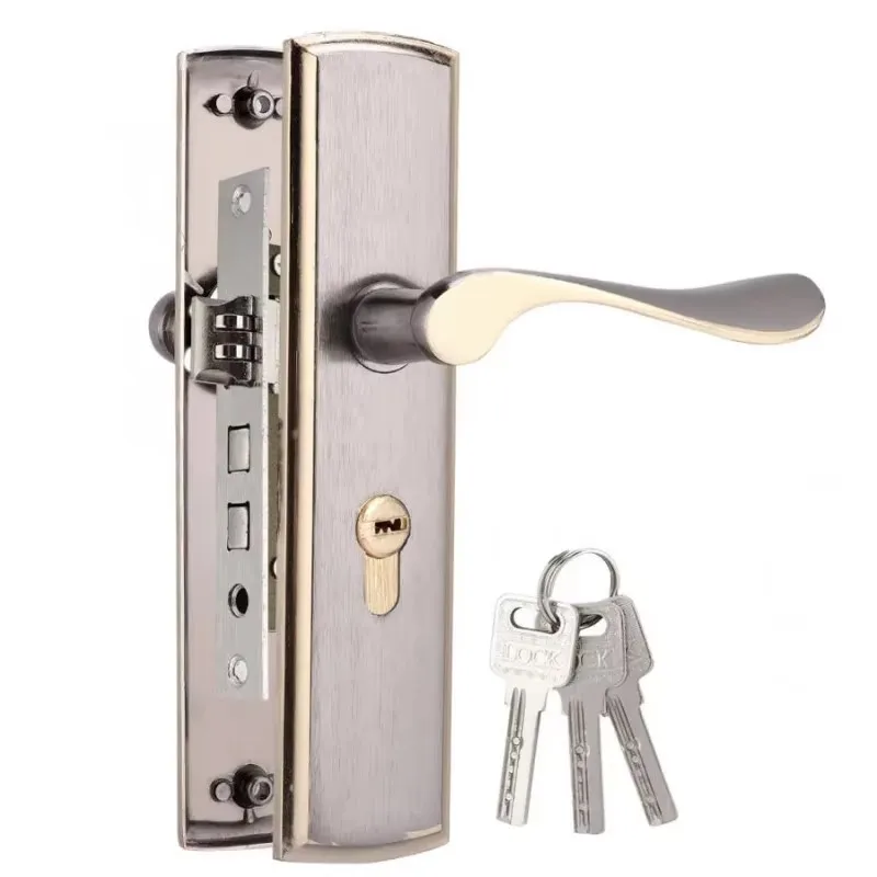 Home Security Product - Kunci gagang pintu emas, kunci pintu