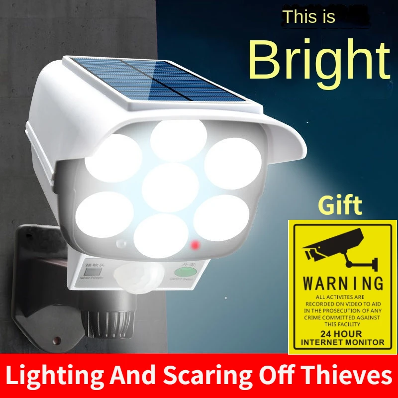 Home Security With Cameras - Lampu LED 77 nirkabel luar ruangan,