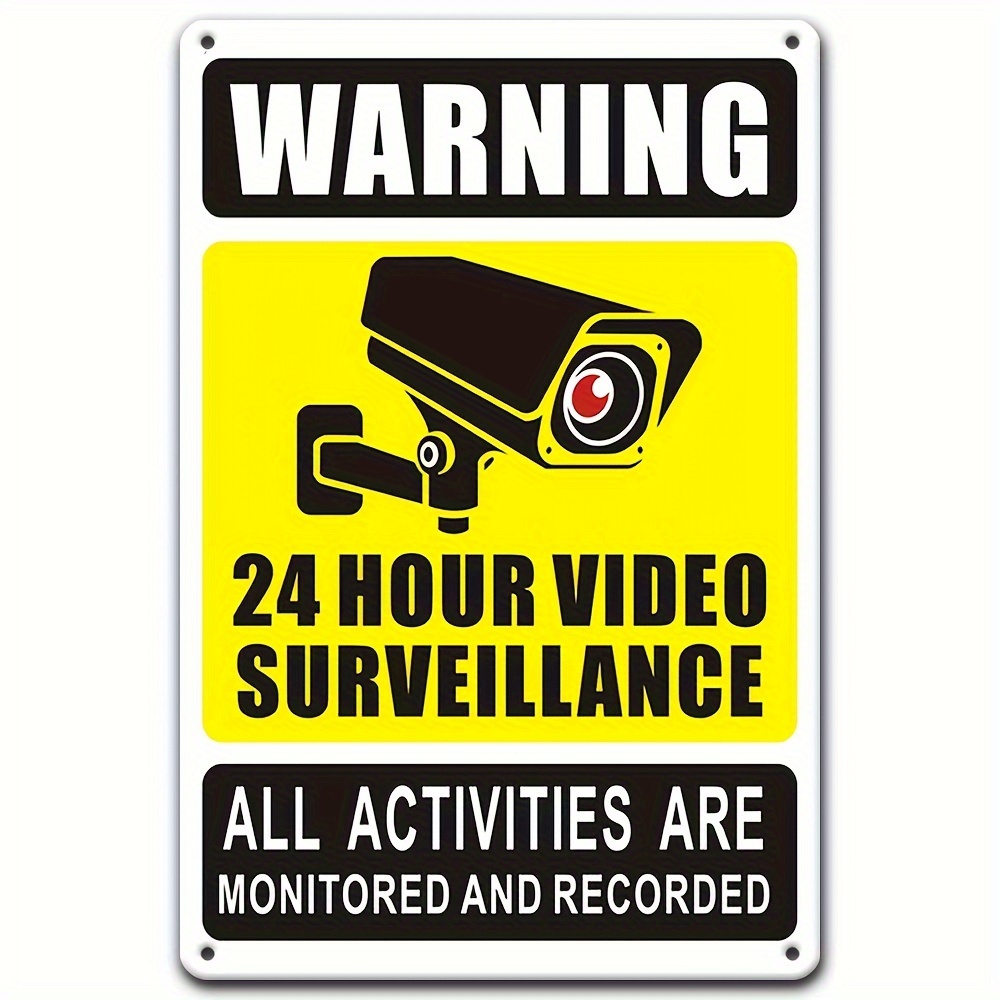 Home Security With Cameras - Tanda Peringatan Pengawasan Video 24/7 -
