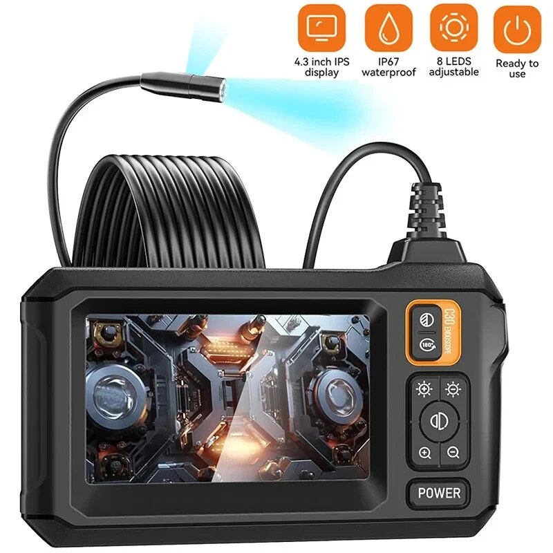 Home Security With Cameras - Kamera endoskop industri 8mm HD1080P 4.3