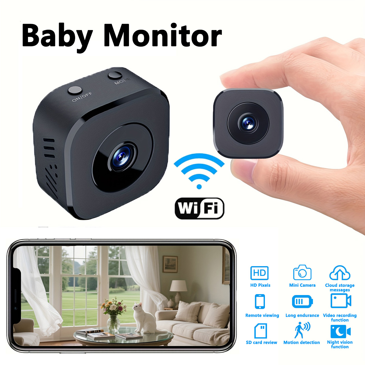 Home Security With Cameras - Kamera WiFi Mini HD 1080P Pengawasan