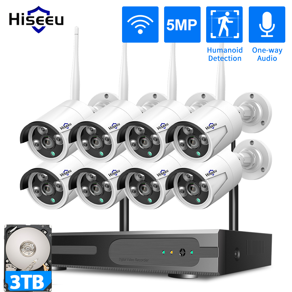 Home Security Wireless Cameras - Sistem Keamanan Kamera CCTV WiFi Hiseeu