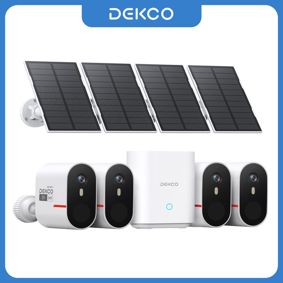 Home Security Wireless Cameras - Sistem Kamera Surya WiFi Dekco 3MP,