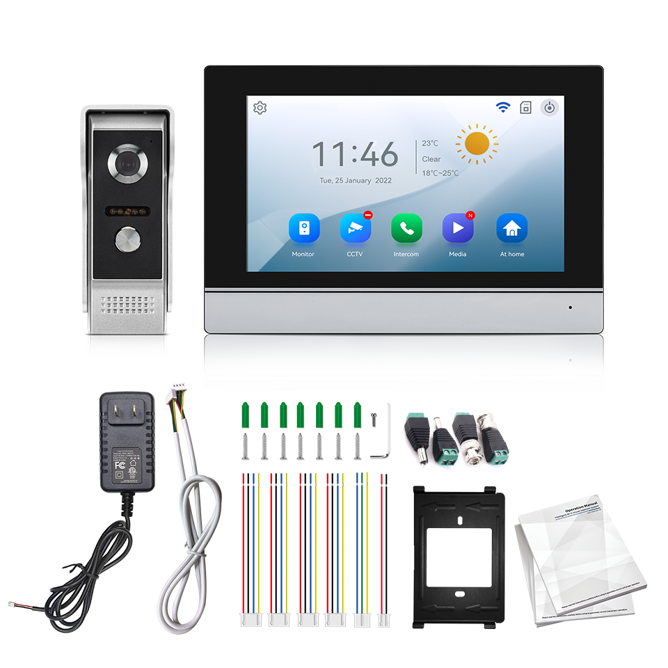 Home Security Group - Layar IPS 7 Inci 2MP Tuya