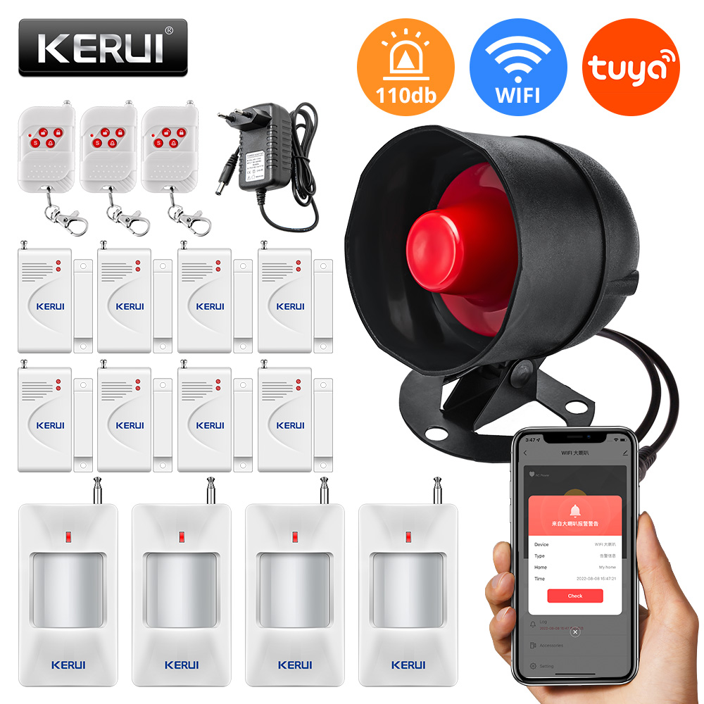 Home Security Product - KERUI Tuya Speaker keras WIFI, sirene
