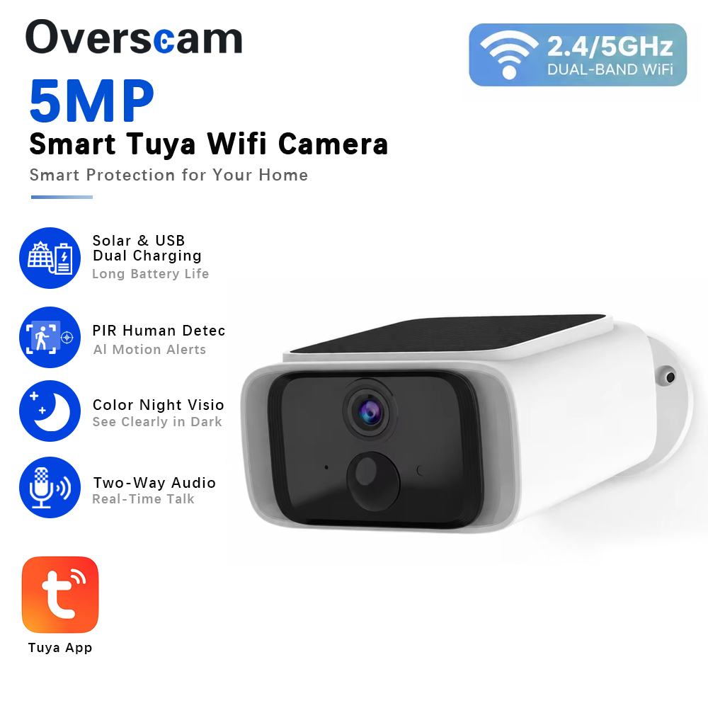 Home Security Group - Kamera Keamanan Tenaga Surya Tuya 5MP
