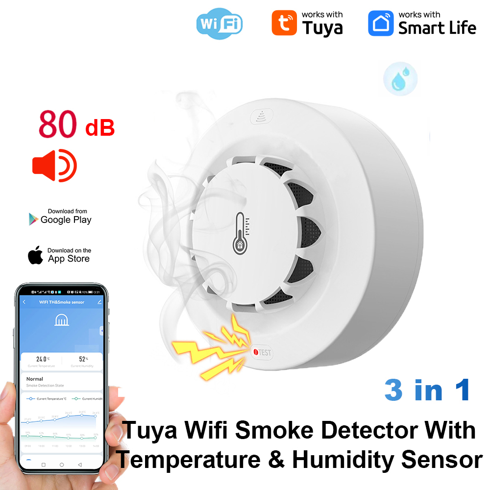 Sensor Suhu dan Kelembapan WiF - Home Security With Alarm ulasan dan harga