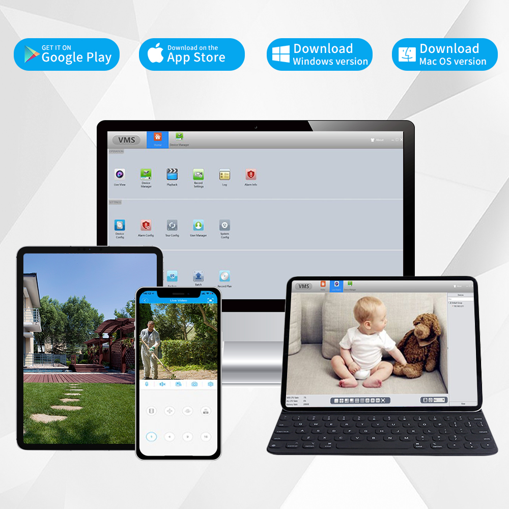 Kit Sistem Kamera Keamanan 4K  - Home Security Video Cameras ulasan dan harga