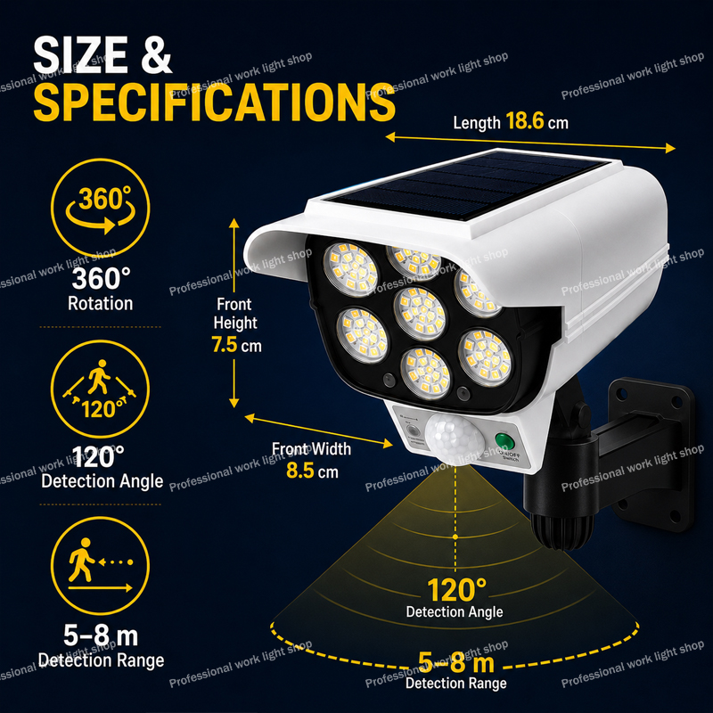 Lampu Dinding Sensor Gerak Lua - Home Yard Security Cameras ulasan dan harga