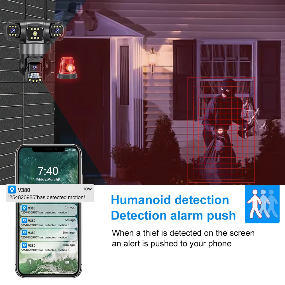 Kamera V380 Pro 4G Outdoor Tah - Home Security Land ulasan dan harga