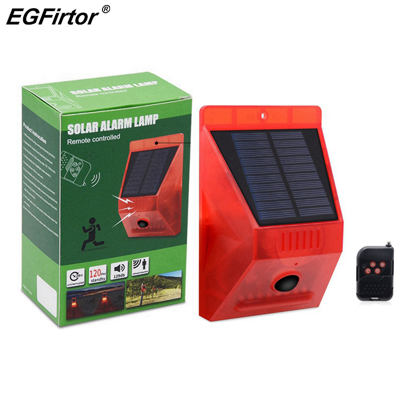 Solar Lampu Alarm Remote Kontr - Home Yard Security ulasan dan harga