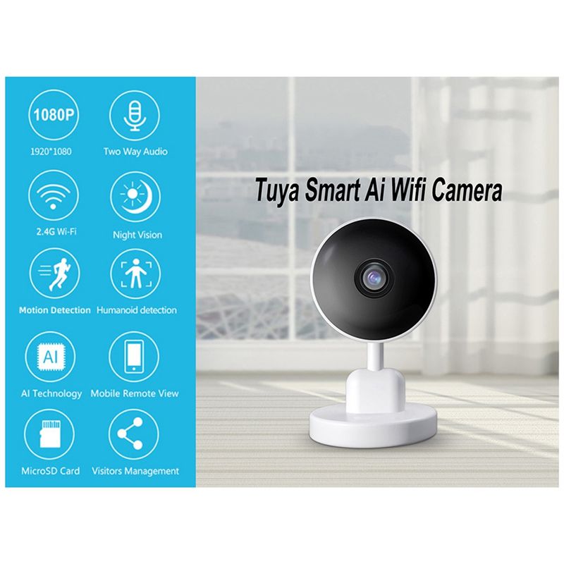 Kamera Wifi Tuya Esensial untu - Home Security With Cameras ulasan dan harga