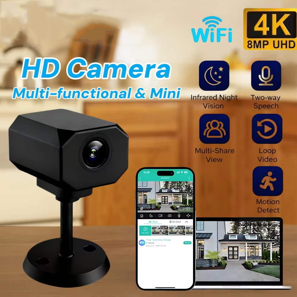 Kamera Keamanan WiFi 4K HD unt - Home Security With Cameras ulasan dan harga