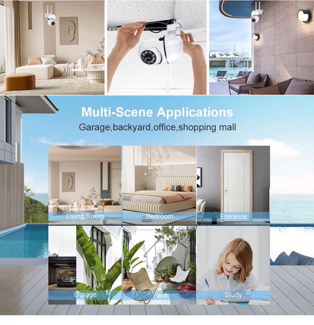 Kamera Keamanan Luar Ruangan W - Home Yard Security Cameras ulasan dan harga