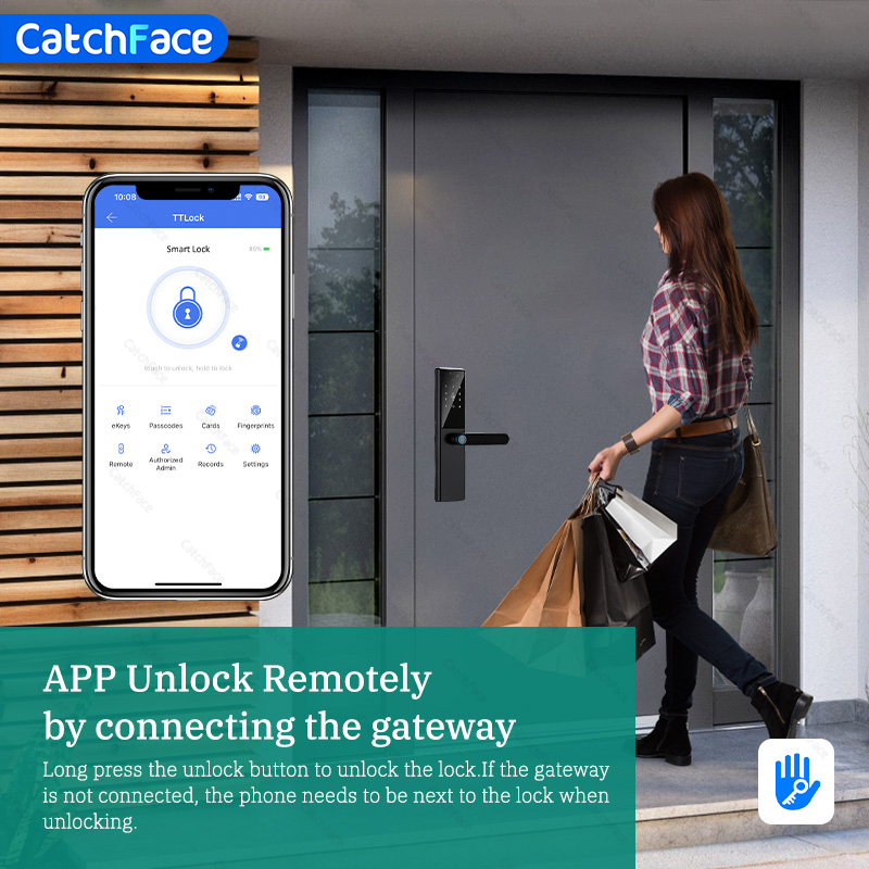 Kunci pintu sidik jari Bluetoo - Home Security Group ulasan dan harga