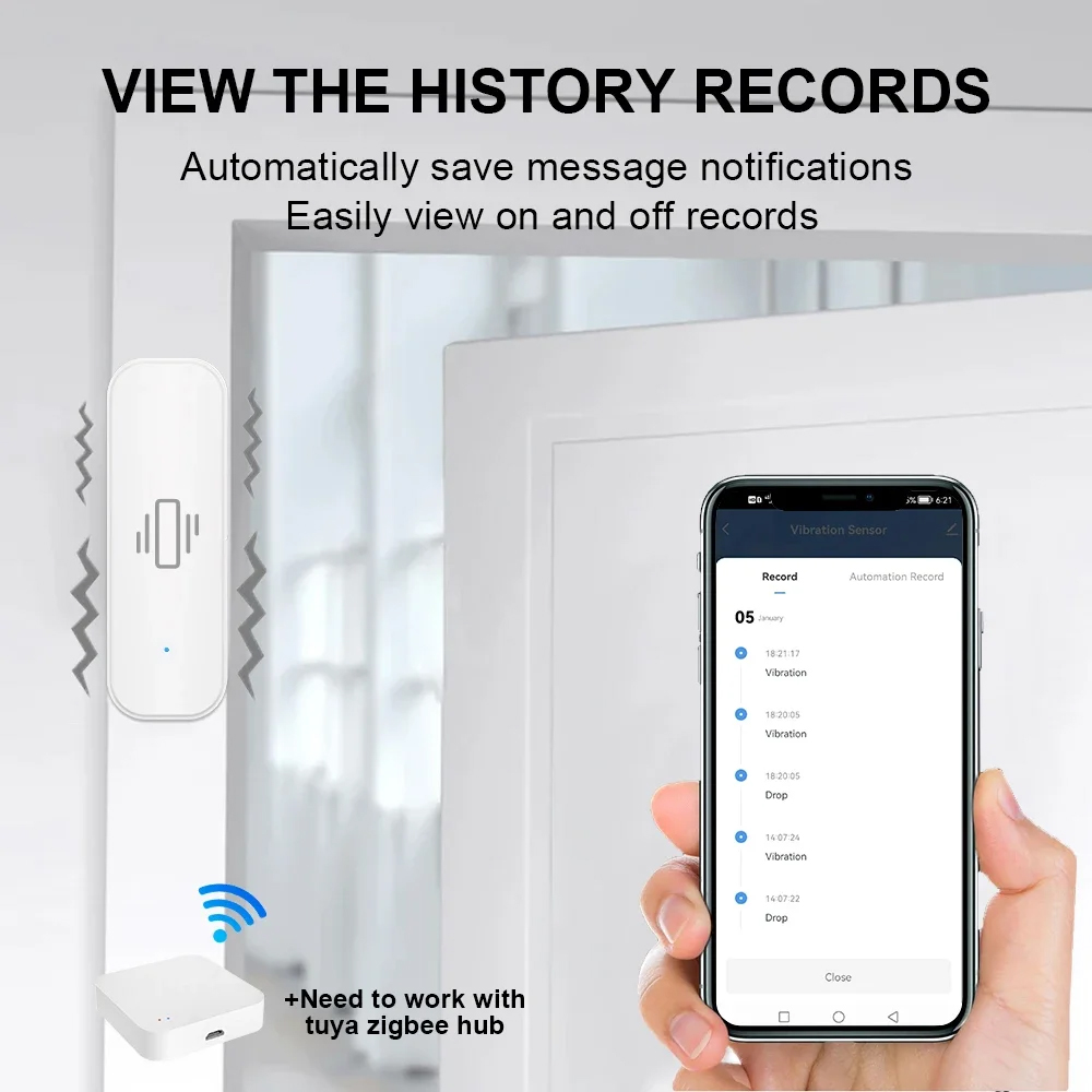 Aplikasi Sensor Getaran ZigBee - Home Security With Alarm ulasan dan harga