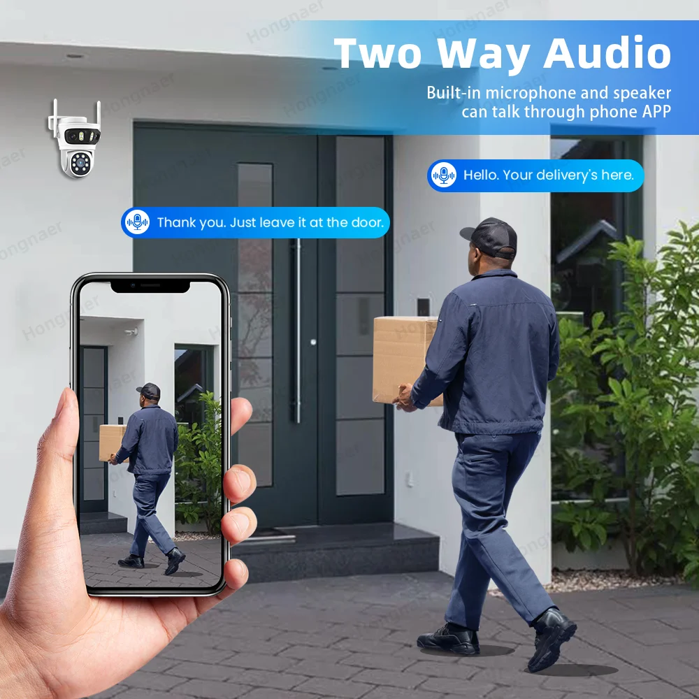 2026 Hongnaer 6MP 4CH 3 Lensa  - Home Security With Cameras ulasan dan harga