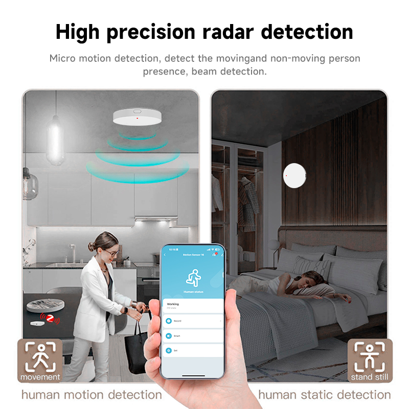Tuya Zigbee 3.0 24GHz MmWave D - Home Security With Alarm ulasan dan harga