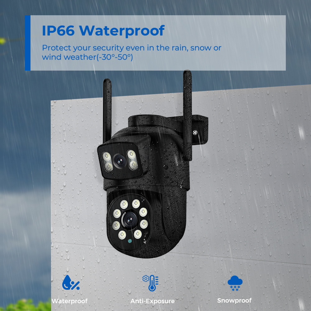 Kamera Keamanan WiFi PTZ 8MP 4 - Home Yard Security Cameras ulasan dan harga