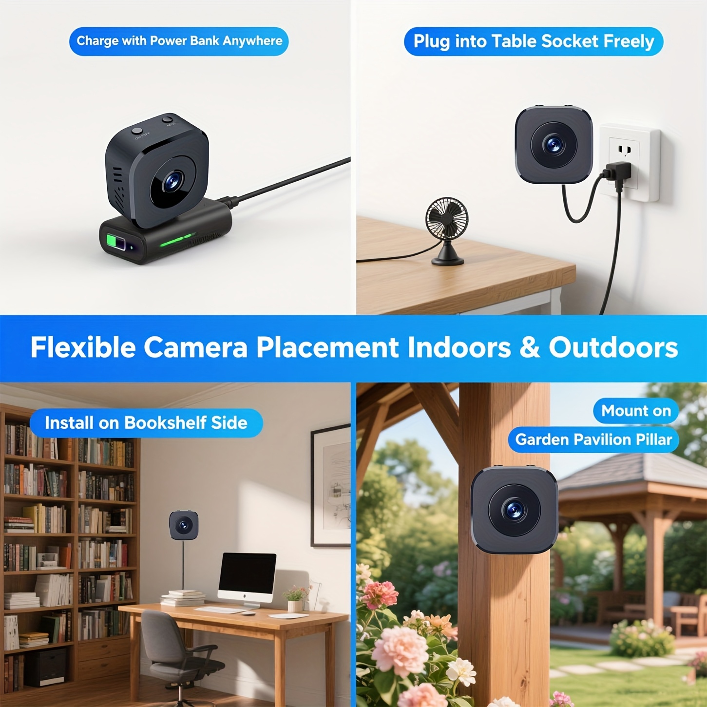 Kamera WiFi Mini HD 1080P Peng - Home Security With Cameras ulasan dan harga