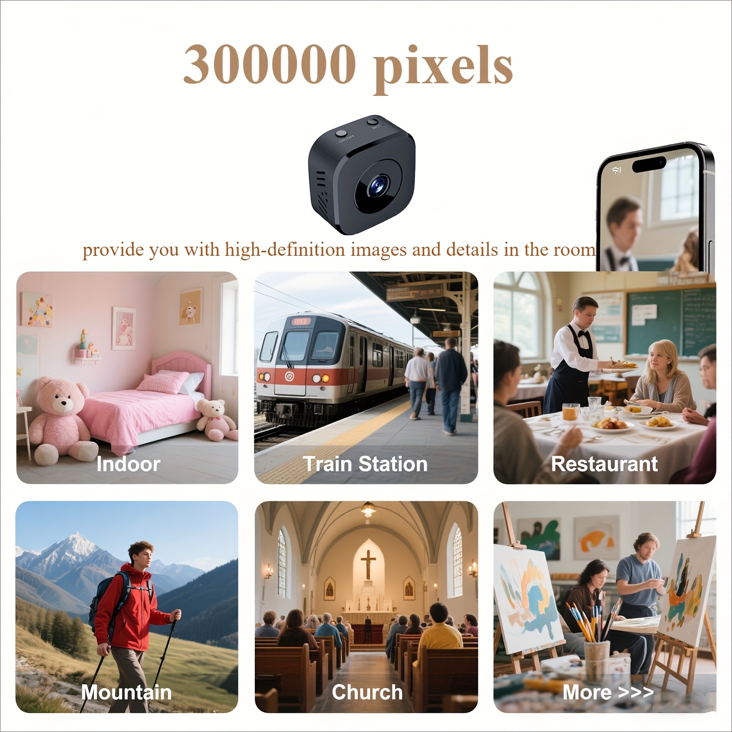 Kamera WiFi Mini HD 1080P Peng - Home Security With Cameras ulasan dan harga