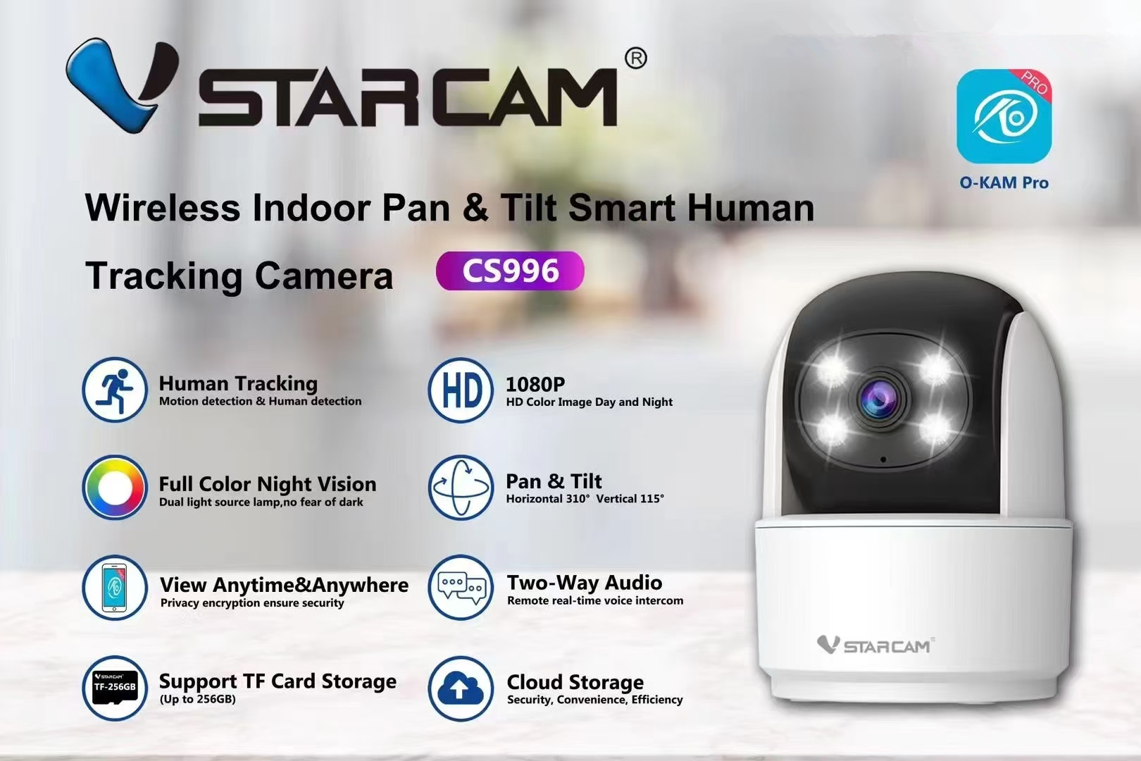 Vstarcam C996 3MP 1296P O-Kam  - Home Security Land ulasan dan harga