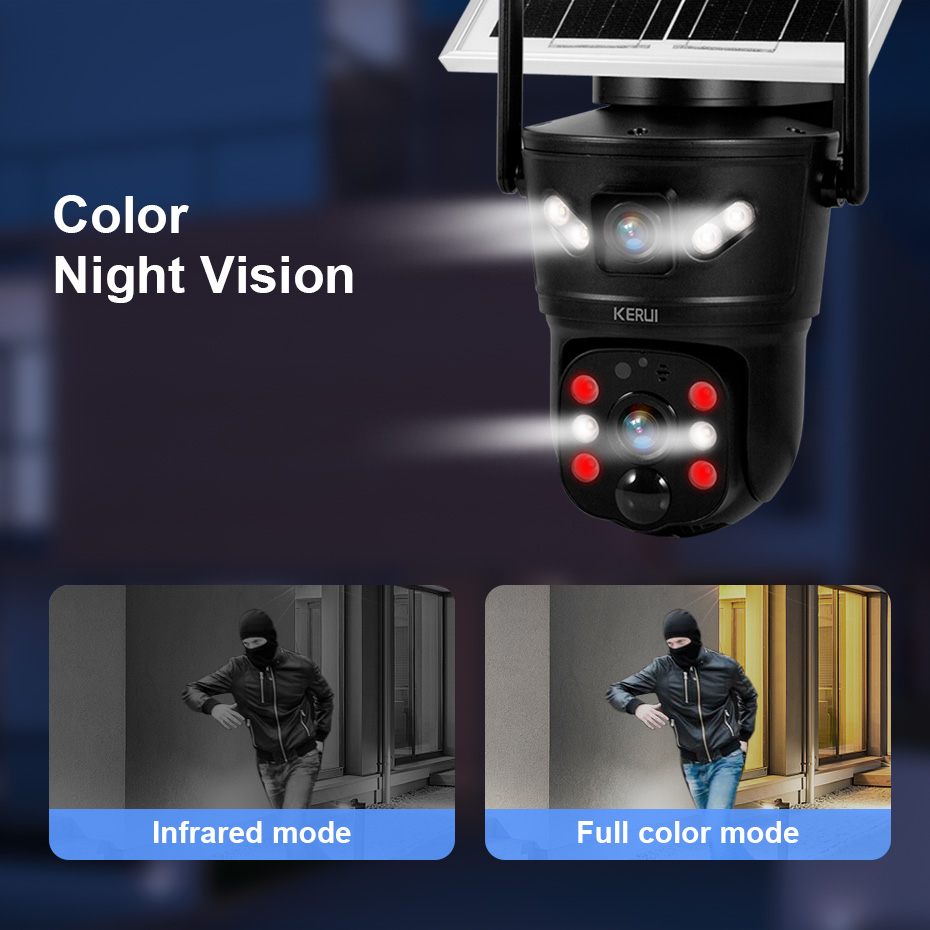 KERUI kamera surya 6MP luar ru - Home Security Video Cameras ulasan dan harga
