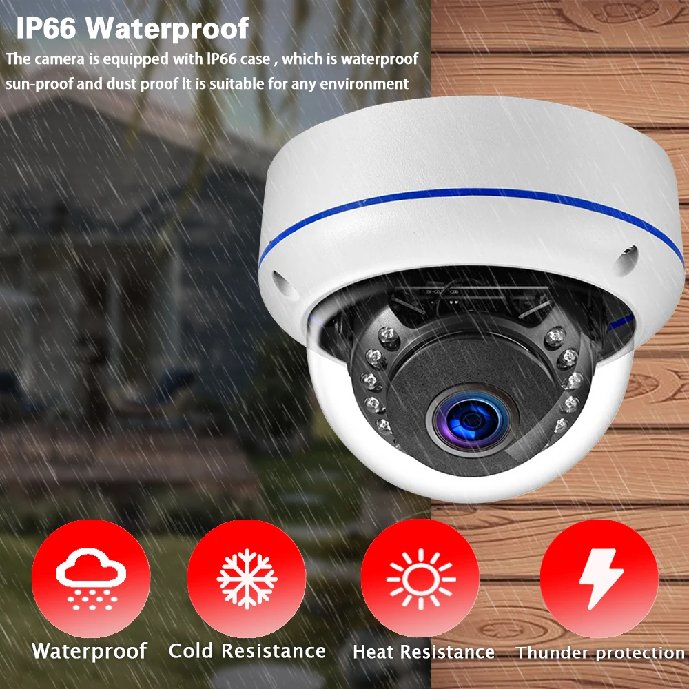 Kamera IP Dome POE Tuya 5MP un - Home Yard Security Cameras ulasan dan harga