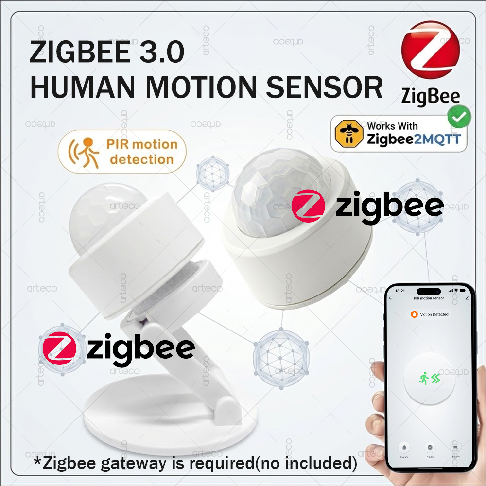 Zigbee 3.0 Sensor Gerak PIR Mi - Home Security With Alarm ulasan dan harga