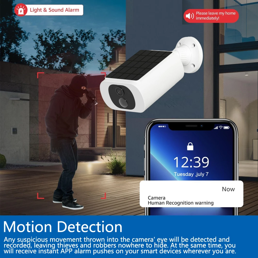 Kamera Keamanan Tenaga Surya T - Home Security Group ulasan dan harga