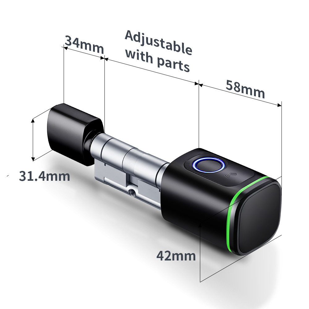 Kunci Silinder Pintar Tuya 60- - Home Security Group ulasan dan harga